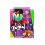 Barbie Extra Doll #1 in Rainbow Coat with Pet Poodle