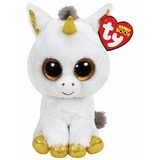 TY Beanie Boos Regular 6" Pegasus the white Unicorn 
