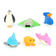 Erasables 3d Eraser set Ocean Creatures