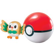 Tomy Pokemon Clip & Carry 2 inch Figure with Poke Ball - Rowlet 