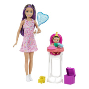 Barbie Skipper Babysitters Inc. Doll Birthday Party Feeding Playset Brunette