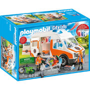 Playmobil City Life Ambulance with Flashing Lights 62pc 70049