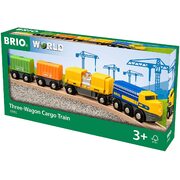 Brio World Three-Wagon Cargo Train 7pc 33982