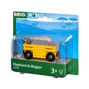 Brio World Elephant & Wagon 2pc 33969