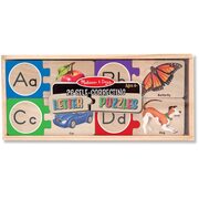 Melissa & Doug Self-Correcting Wooden Alphabet Puzzles