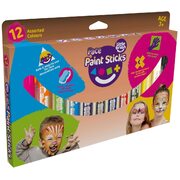 Little Brian Face Paint Sticks Mess Free Painting (12 Pack) 
