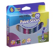 Little Brian Paint Sticks Metallic Colours (6 pack) Mess Free Painting