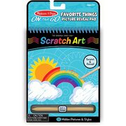 Melissa & Doug On the Go Scratch Art Favorite Things Picture Reveal Pad