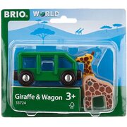 Brio World Giraffe & Wagon 2pc 33724