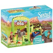 Playmobil Spirit Riding Free Snips & Se?or Carrots with Horse Stall 51pc 70120