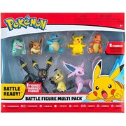 Pokemon Battle Figure Multi Pack 8-Pack (Charmander, Bulbasaur, Squirtle, , Pikachu, Umbreon,