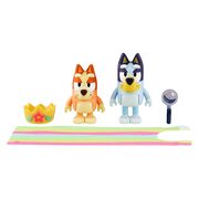 Bluey Queens Bingo & Bluey 2pk figurines