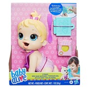 Baby Alive Lil Snacks Doll Eats and "Poops," 8-inch Baby Doll Blonde