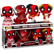 Funko Pop Marvel Deadpool 30th Anniversary Pop! Vinyl Figure 4-Pack