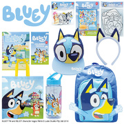 Bluey Showbag 2021 B (Backpack, drink bottle, pack of coloured pencils, bath toys, colouring book)