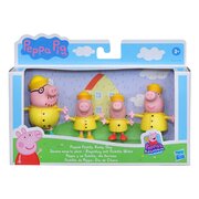 Peppa Pig Adventures Peppa’s Family Rainy Day Figure 4-Pack