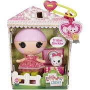 Lalaloopsy Littles Doll Trinket Sparkles with Pet Yarn Ball Kitten, 7" Princess doll