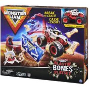 Monster Jam Monster Mutt Dalmatian Blastin’ Bones Playset 