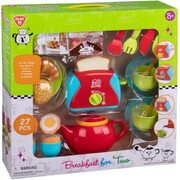 Pretend Play Breakfast Set for Two 27-Piece Playset