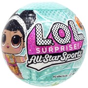 LOL Surprise! All-Star B.B.s Sports Sparkly Basketball Series with 8 Surprises (Series 6) Blue ball