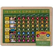 Melissa & Doug Wooden Magnetic Responsibility Chart with 90 Magnets