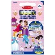 Melissa Doug Magnetic Take Along Jigsaw Puzzles Princesses