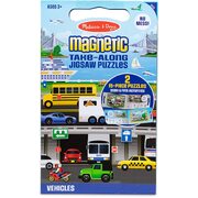 Melissa Doug Magnetic Take Along Jigsaw Puzzles Vehicles