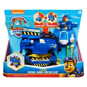 Paw Patrol Rise and Rescue Chase in Transforming Vehicle