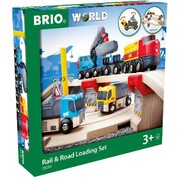 Brio World Rail & Road Loading Set 32pc 33210