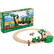 Brio World Safari Railway Set 17pc 33720 Wooden Toy Train Set 