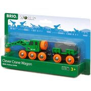 Brio World Clever Crane Wagon 4pc 33698