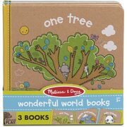 Melissa & Doug Natural Play Wonderful World Books 3 Pack