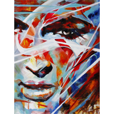 Abstract Girl Hand Painted Oil Painting Home Decoration