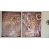 Coffee and Milk Modern Hand Oil Based Painting home Office Decoration