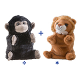 Wild Republic Switch A Rooz Plush - Gorilla/Lion Boomer & Roary
