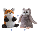 Wild Republic Switch A Rooz Plush - Owl/Fox Sly & Screech