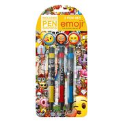 Emoji 3 Pen Set includes Interchangable Pen Badges - Official Product 