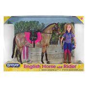 Breyer Classics  English Horse & Rider 1:12 SCALE