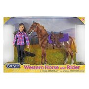 Breyer Classics  Western Horse & Rider 1:12 SCALE