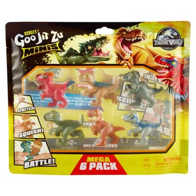Heroes of Goo Jit Zu Minis Jurassic World Minis Mega 6 Pack