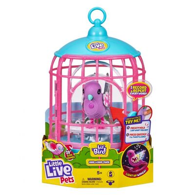 Little Live Pets Lil? Bird & Bird Cage Polly Pearl