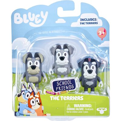 Bluey School Friends The Terriers Figurines 3 Pack