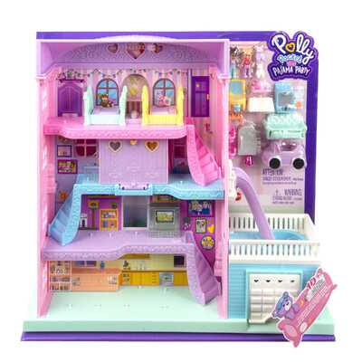 Polly Pocket Pajama Party Sleepover Adventure House Playset