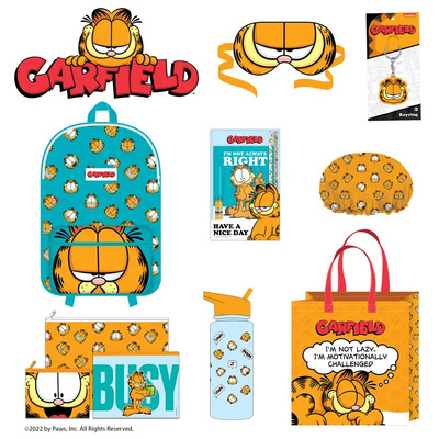 Garfield Showbag  (Backpack, Drink Bottle, Keyring, Stationery Set)