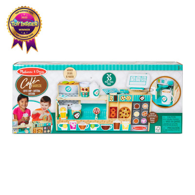 Melissa & Doug Wooden Cafe Barista Coffee Shop Playset