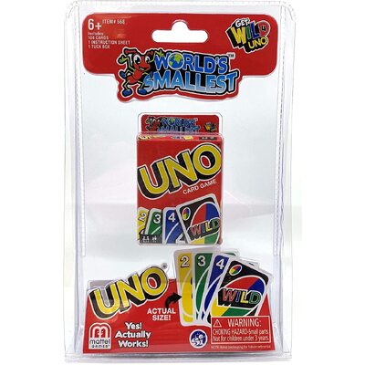 World's Smallest Get Wild UNO Card Game