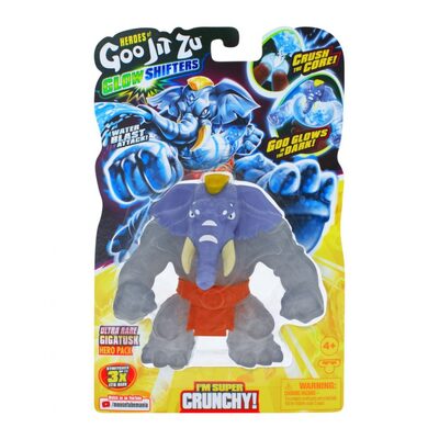 Heroes Of Goo Jit Zu Glow Shifters Gigatusk Ultra Rare