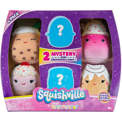 Squishmallows Squishville Mini Plush 6 Pack Sweet Tooth Squad