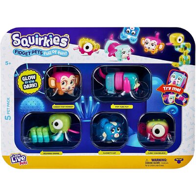 Little Live Pets Squirkies Glow In The Dark 5 Pack