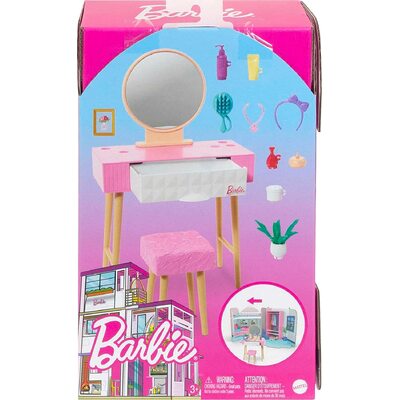 Barbie Doll and Bedroom Playset, Barbie Furniture with 20+